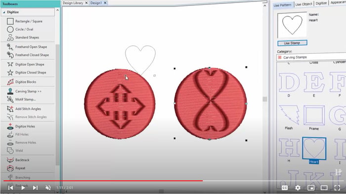 Carving Stamp Tool in Hatch Embroidery 3