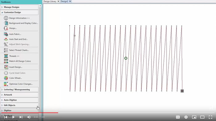 Stitch Edit Tool in Hatch Embroidery 3